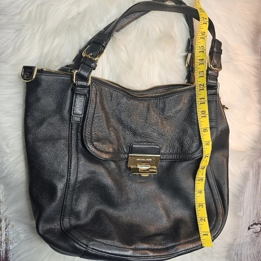 MICHAEL Kors Luggage Deneuve Satchel Leather Purse Black - Picture 16 of 16